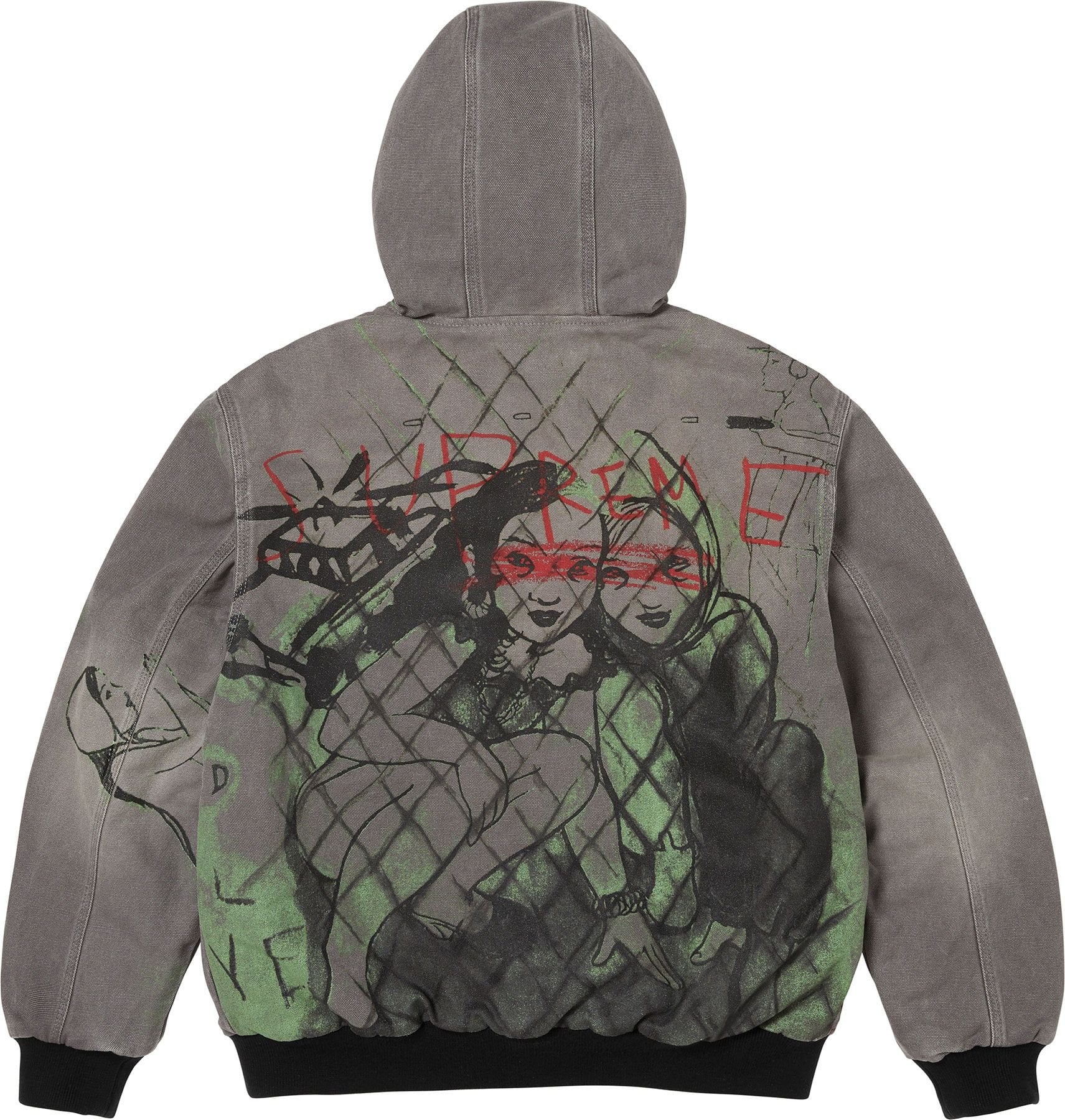 Supreme/Rita Ackermann Hooded Work Jacket view 3